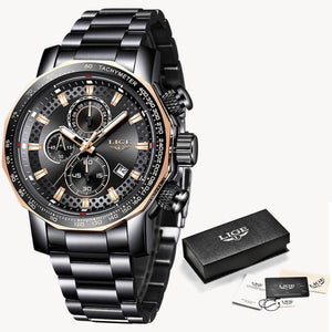 Open image in slideshow, LIGE Silver Big Dial Watch
