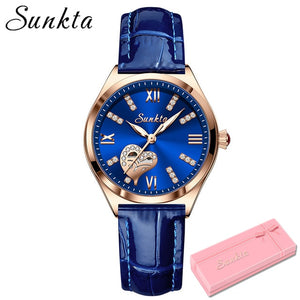 Open image in slideshow, SUNKTA Luxury Quartz Women  Watch
