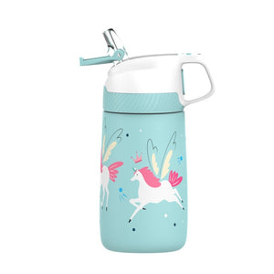 Open image in slideshow, Thermos Cute Dinosaur Pattern Kids Water Bottle ( 350ml )
