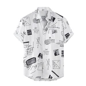 Open image in slideshow, Casual Printed Short Sleeve Shirt
