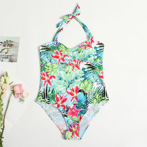 Floral Print Monokini