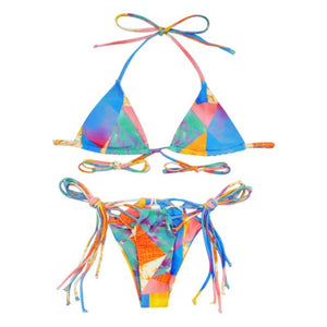 Open image in slideshow, Printed Nylon Bikini
