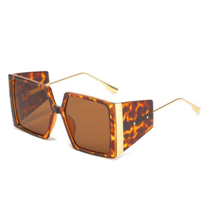 Open image in slideshow, Vintage Square Big Frame Sunglasses
