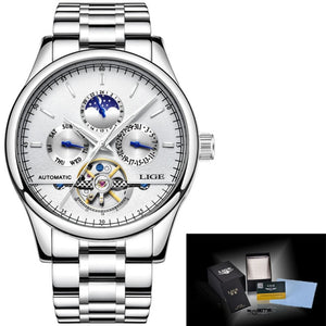 Open image in slideshow, LIGE Tourbillon Automatic Date Quartz Watch
